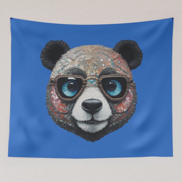 Item preview, Cool Mosaic Panda With Glasses designed and sold by pUNKnown.