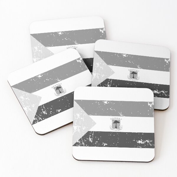 Item preview, Equatorial Guinea flag black and white vintage style designed and sold by Starstacks.