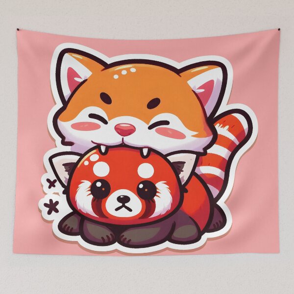 Item preview, cute red panda  designed and sold by aliraweb.