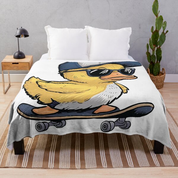 Item preview, Easily Distracted by Ducks Funny Duck Skating designed and sold by ColorFlick.
