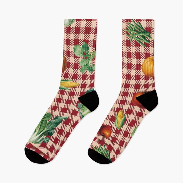Item preview, vegetables on classic plaid designed and sold by OneLastWish.
