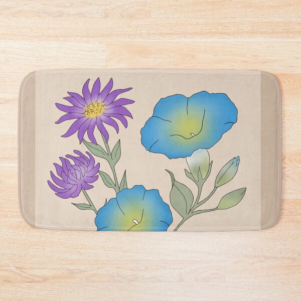 Item preview, September Birth Flowers: Aster and Morning Glory designed and sold by Malena HM.