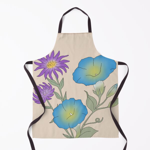 Item preview, September Birth Flowers: Aster and Morning Glory designed and sold by Malena HM.