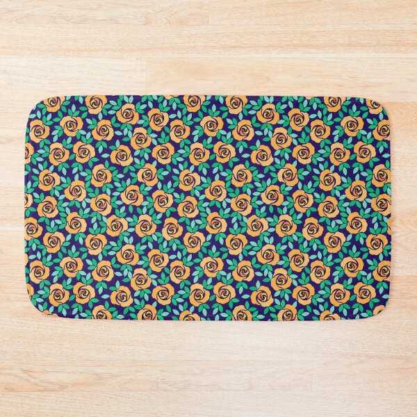 Item preview, Small rose, Light orange on a Navy blue background designed and sold by Alex  Blud.