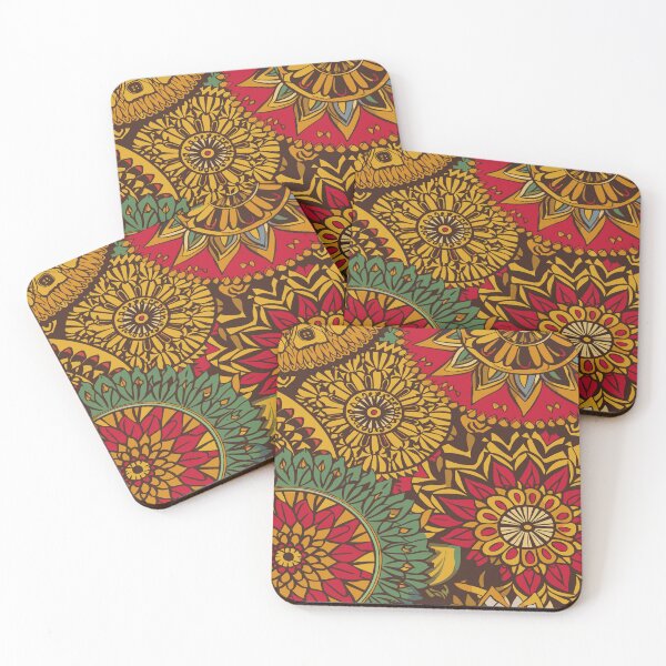 Item preview, indian flower art design mandala designed and sold by Taniahshop.