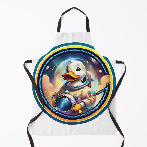 Item preview, The duck as an astronaut, in a space suit with a helmet and floating in space. designed and sold by KanDa-Shop.