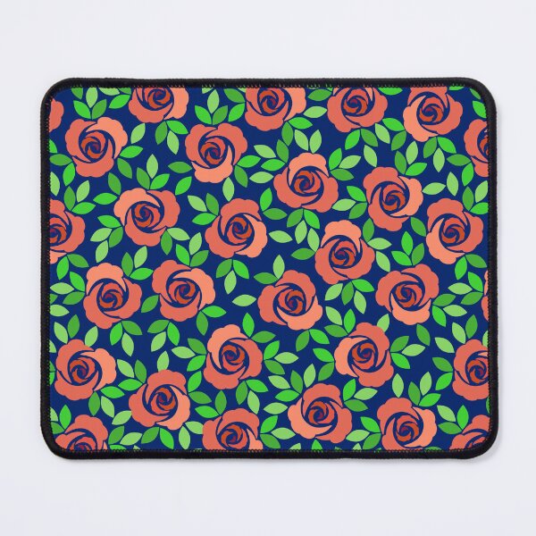 Item preview, Small rose, Terracotta on a Navy blue background designed and sold by Alex  Blud.