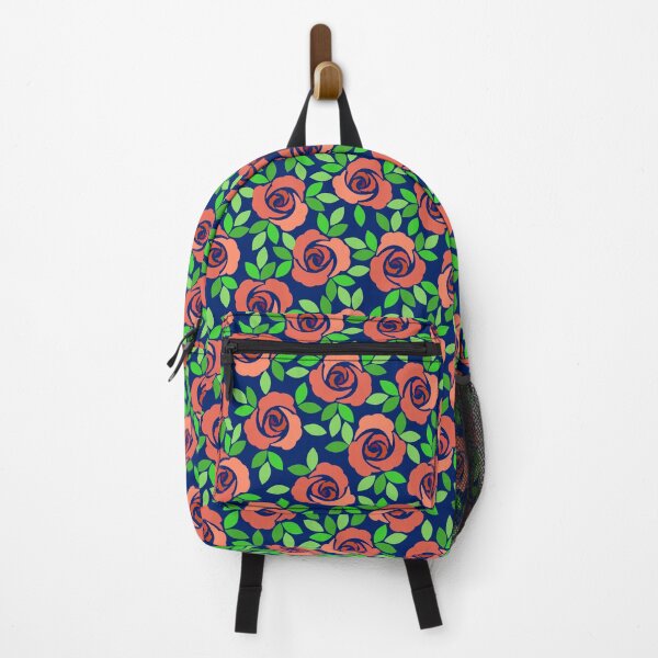 Item preview, Small rose, Terracotta on a Navy blue background designed and sold by Alex Blud.