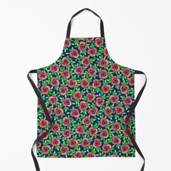 Item preview, Small rose, Terracotta on a Navy blue background designed and sold by Alex Blud.