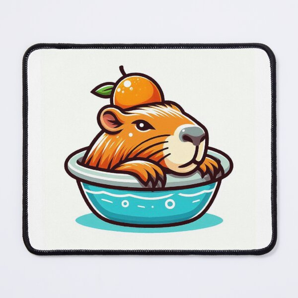 Item preview, Capybara orange happy designed and sold by Agatson.