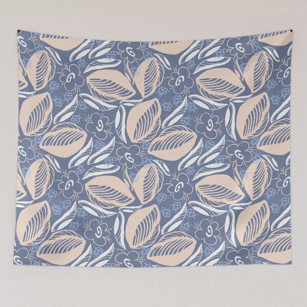 Item preview, Flower symphony, Beige-gray-blue version designed and sold by Alex  Blud.