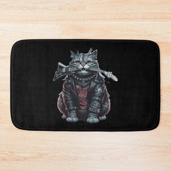 Item preview, Rock Cat with Guitar - Music Rebellion designed and sold by MegaKicia.
