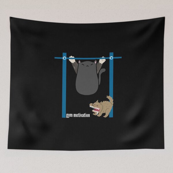 Item preview, The cat has motivation to exercise. Bad dog! designed and sold by Slavic-Design.
