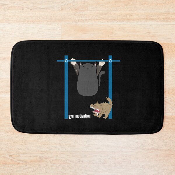 Item preview, The cat has motivation to exercise. Bad dog! designed and sold by Slavic-Design.