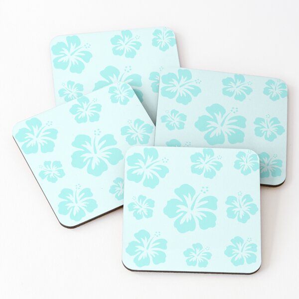 Item preview, teal hibiscus flowers  designed and sold by NSdesigns55.