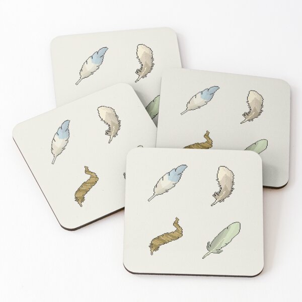 Item preview, pack of cute feather pixel art designed and sold by helixter.