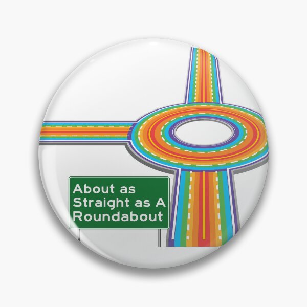 Item preview, As Straight as A Roundabout! designed and sold by imlying.