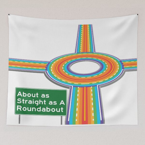 Item preview, As Straight as A Roundabout! designed and sold by imlying.