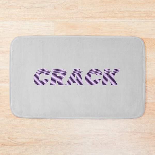 Item preview, Cracked typography 'crack' (Violet Eggplant) designed and sold by trepiu.