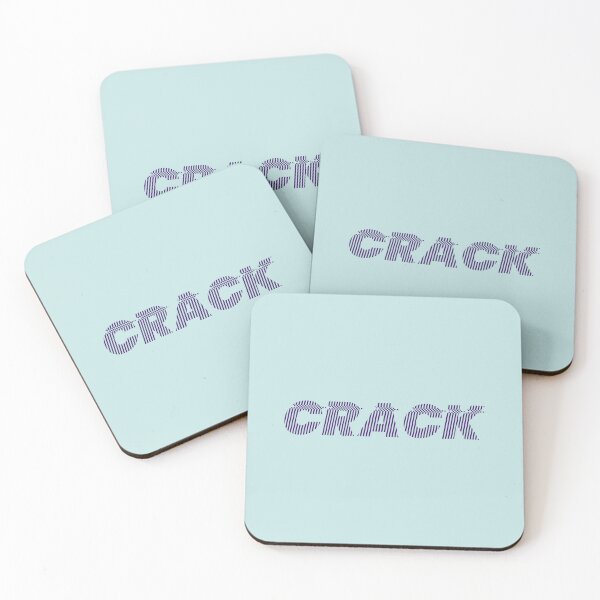 Item preview, Cracked typography 'crack' (Violet Eggplant) designed and sold by trepiu.