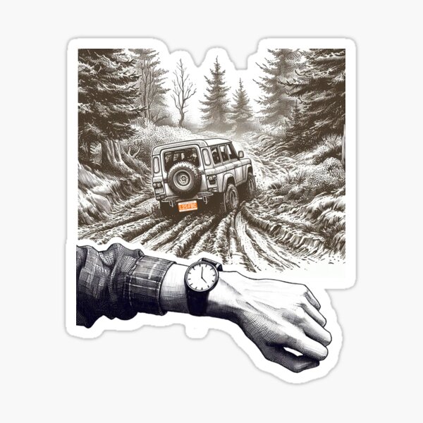 Four O'Clock Track - plain Sticker
