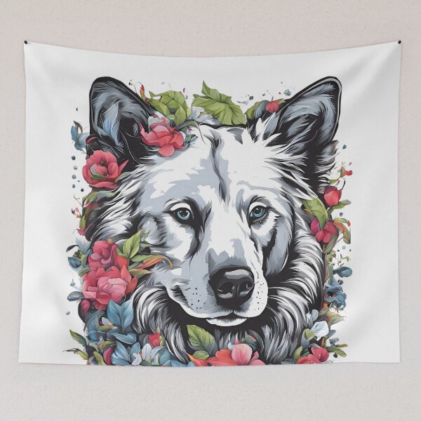 Item preview, Floral Wolf Majesty designed and sold by Abdulra7man369.