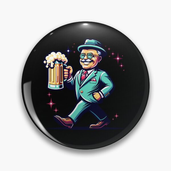 Artikelvorschau, President With Beer 4th Of July Independence Day entworfen und verkauft von LuminOrb.