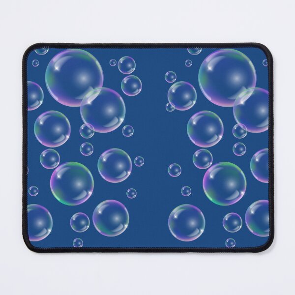 Item preview, Colorful Bubbles Pattern - dark blue background designed and sold by msliewdesign.