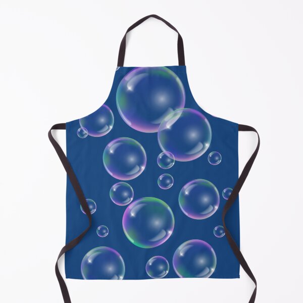 Item preview, Colorful Bubbles Pattern - dark blue background designed and sold by msliewdesign.