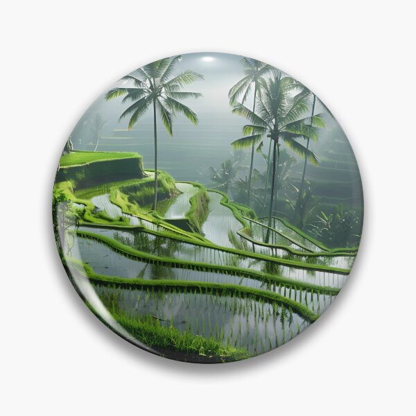 Item preview, Lush terraced rice paddies with morning mist enchanting. designed and sold by Artessie.