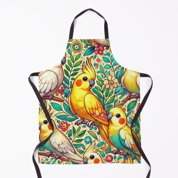 Item preview, Lutino Cockatiel Paradise designed and sold by Sillytoe.