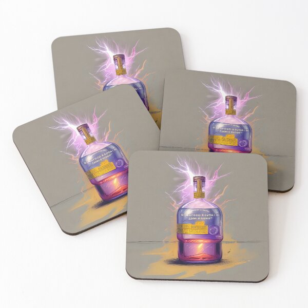 Item preview, Alcohol bottle, digital art, lightning  designed and sold by Nomad-Maynard.