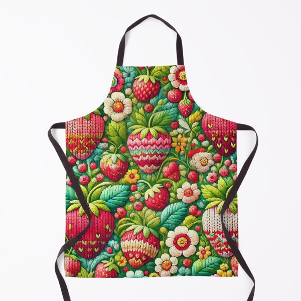 Item preview, Knitted Strawberry Patch designed and sold by Sillytoe.