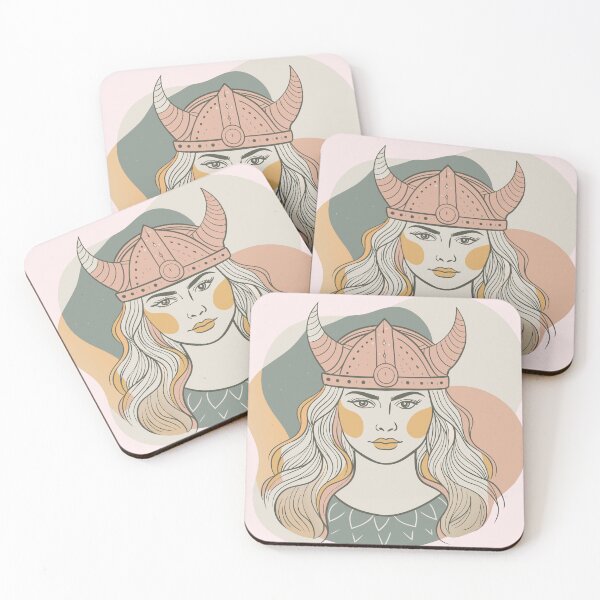 Item preview, Warrior Spirit - Viking Woman Art designed and sold by AgarutanPrint.