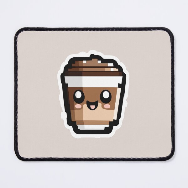 Item preview, adorkable pixelated coffee cup art designed and sold by wicketmaster.