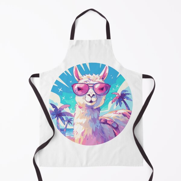 Item preview, Lama at a beach // Cool Lama // Cool Animal // Beach // Chill out // Llama designed and sold by SMARTKIT DESIGNAGENCY.