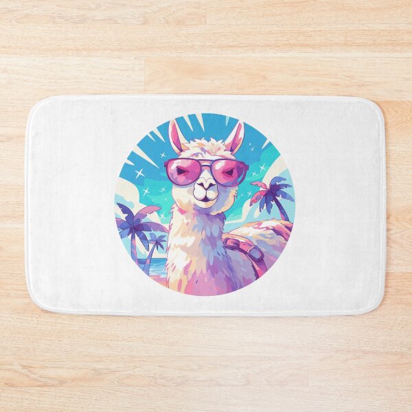Item preview, Lama at a beach // Cool Lama // Cool Animal // Beach // Chill out // Llama designed and sold by SMARTKIT  DESIGNAGENCY.
