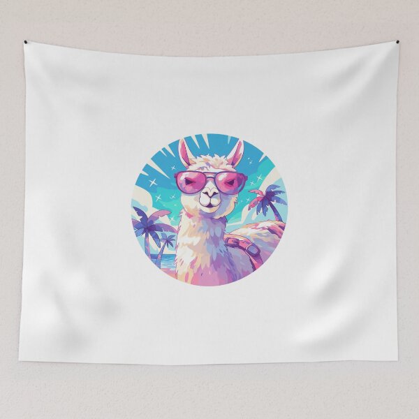 Item preview, Lama at a beach // Cool Lama // Cool Animal // Beach // Chill out // Llama designed and sold by SMARTKIT  DESIGNAGENCY.