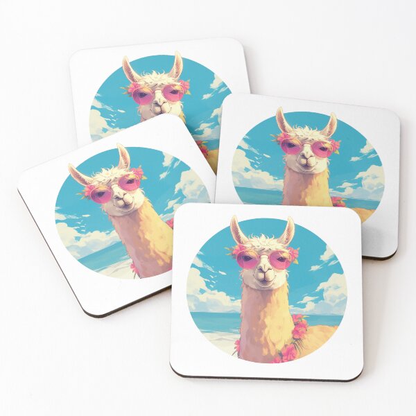 Item preview, Lama at a beach // Cool Lama // Cool Animal // Beach // Chill out // Llama designed and sold by SMARTKIT  DESIGNAGENCY.