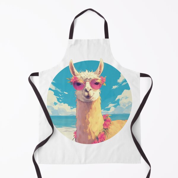 Item preview, Lama at a beach // Cool Lama // Cool Animal // Beach // Chill out // Llama designed and sold by SMARTKIT DESIGNAGENCY.