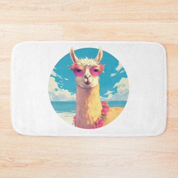 Item preview, Lama at a beach // Cool Lama // Cool Animal // Beach // Chill out // Llama designed and sold by SMARTKIT  DESIGNAGENCY.