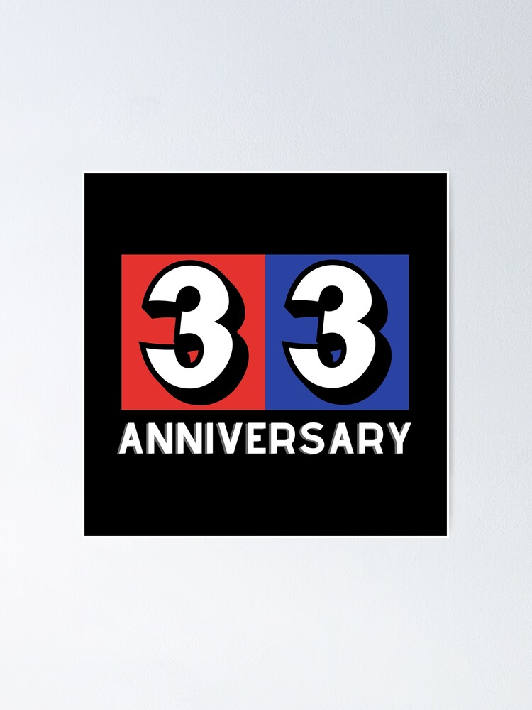 Thumbnail 1 of 3, Poster, 33 th anniversary designed and sold by Rbnano.