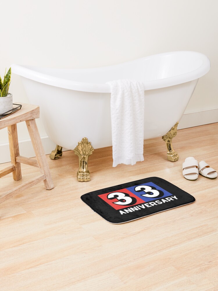 Thumbnail 2 of 6, Bath Mat, 33 th anniversary designed and sold by Rbnano.