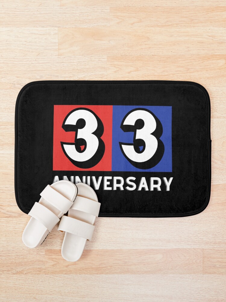 Thumbnail 1 of 6, Bath Mat, 33 th anniversary designed and sold by Rbnano.
