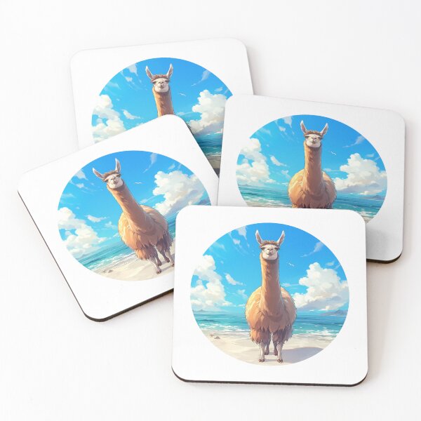 Item preview, Lama at a beach // Cool Lama // Cool Animal // Beach // Chill out // Llama designed and sold by SMARTKIT  DESIGNAGENCY.