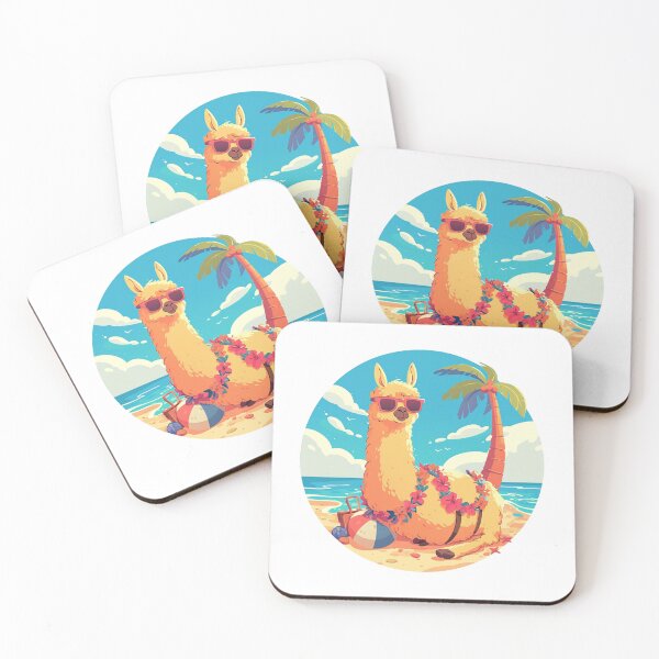 Item preview, Lama at a beach // Cool Lama // Cool Animal // Beach // Chill out // Llama designed and sold by SMARTKIT  DESIGNAGENCY.