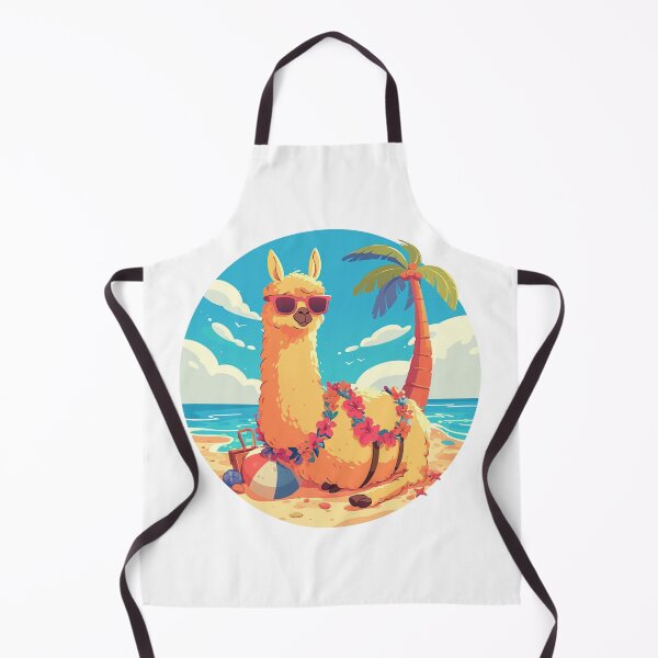 Item preview, Lama at a beach // Cool Lama // Cool Animal // Beach // Chill out // Llama designed and sold by SMARTKIT DESIGNAGENCY.