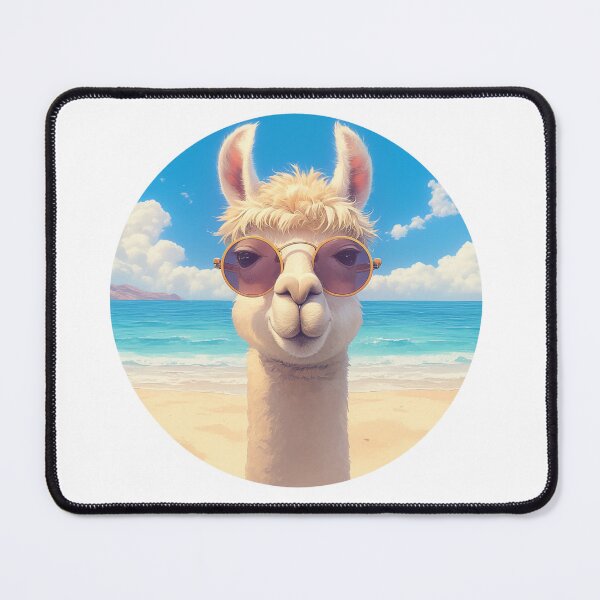 Item preview, Lama at a beach // Cool Lama // Cool Animal // Beach // Chill out // Llama designed and sold by SMARTKIT  DESIGNAGENCY.