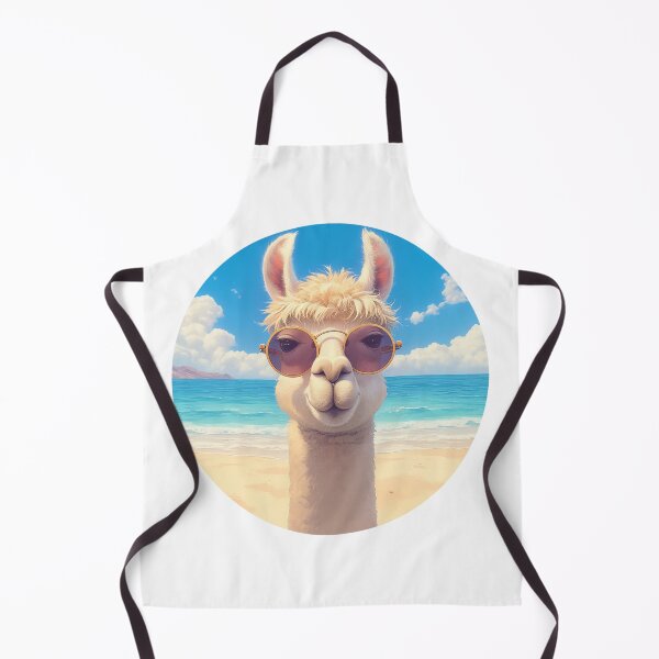 Item preview, Lama at a beach // Cool Lama // Cool Animal // Beach // Chill out // Llama designed and sold by SMARTKIT DESIGNAGENCY.