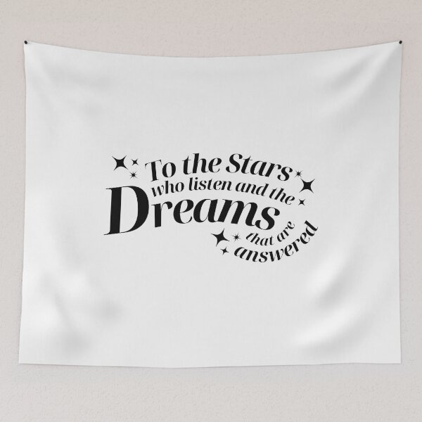 Item preview, feysand to the stars who listen quote designed and sold by art-and-sticker.